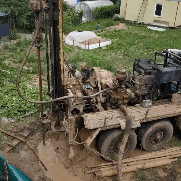 Бурение артезианских скважин на воду в Минском районе фото