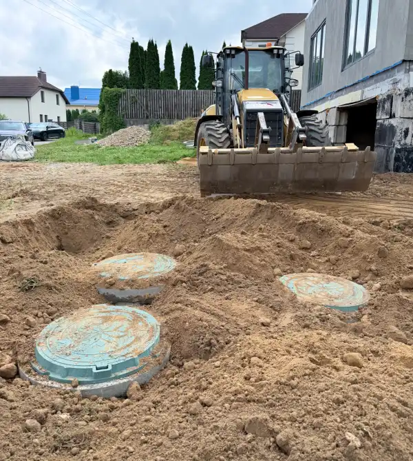 Установка автономной канализации ProSeptik из ЖБИ колец в Минском районе
